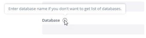 Database Tooltip